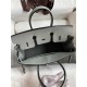 HERMES Birkin 25 Gris Mouette Togo Silver-tone Hardware