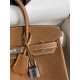 HERMES Birkin 25 Gold Togo Silver-tone Hardware