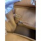 HERMES Birkin 25 Gold Togo Silver-tone Hardware