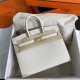 HERMES Birkin 25 Craie Epsom Gold-tone Hardware