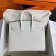 HERMES Birkin 25 Craie Epsom Gold-tone Hardware