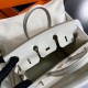 HERMES Birkin 25 Craie Epsom Gold-tone Hardware