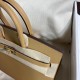 HERMES Birkin 25 Biscuit Epsom Gold-tone Hardware