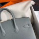 HERMES Birkin 25 Vert amande Epsom Gold-tone Hardware