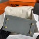 HERMES Birkin 25 Vert amande Epsom Gold-tone Hardware