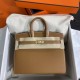 HERMES Birkin 25 Gold Epsom Gold-tone Hardware