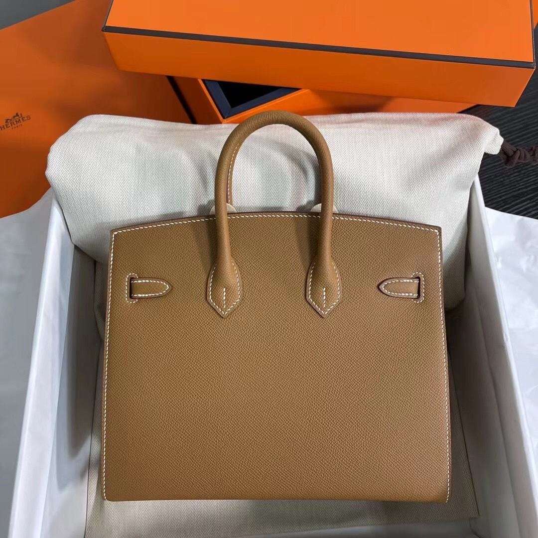 HERMES Birkin 25 Gold Epsom Gold-tone Hardware