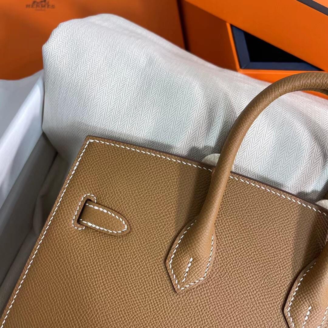 HERMES Birkin 25 Gold Epsom Gold-tone Hardware