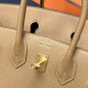 HERMES Birkin 25 Chai Epsom Gold-tone Hardware