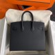 HERMES Birkin 25 Nior Epsom Silver-tone Hardware