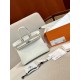 HERMES Birkin 25 Craie Epsom Silver-tone Hardware