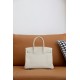 HERMES Birkin 30 Craie Togo Gold-tone Hardware