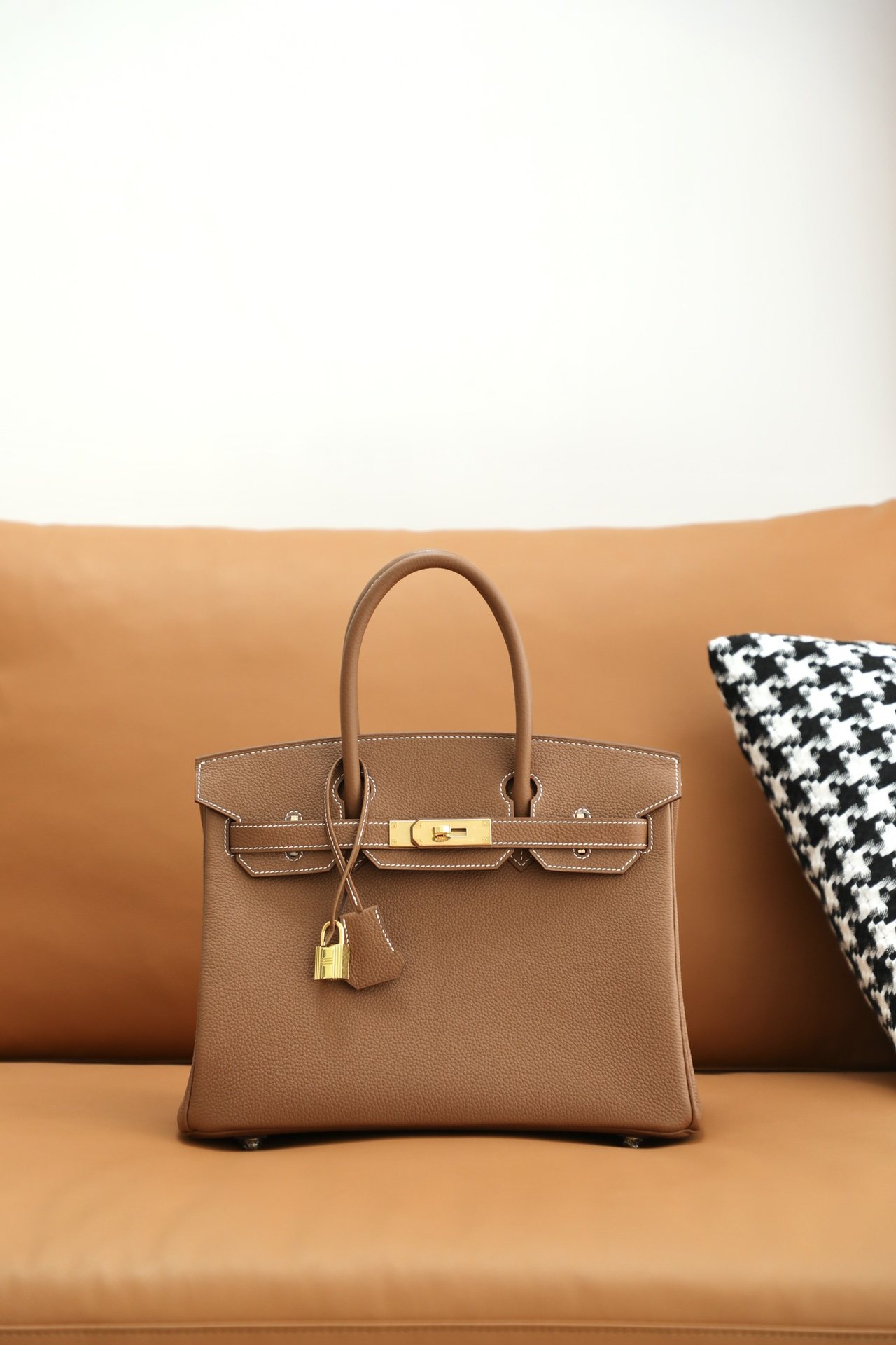 HERMES Birkin 30 Gold Togo Gold-tone Hardware