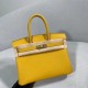 HERMES Birkin 30 Jaune Ambre Togo Gold-tone Hardware