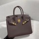 HERMES Birkin 30 Ebene Togo Gold-tone Hardware