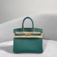 HERMES Birkin 30 Malachite Togo Gold-tone Hardware