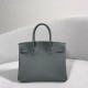 HERMES Birkin 30 Vert amande Togo Gold-tone Hardware