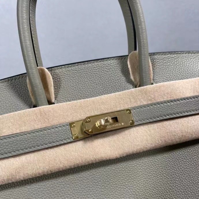 HERMES Birkin 30 Sauge Togo Gold-tone Hardware