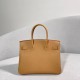 HERMES Birkin 30 Biscuit Togo Gold-tone Hardware