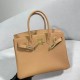 HERMES Birkin 30 Biscuit Togo Gold-tone Hardware