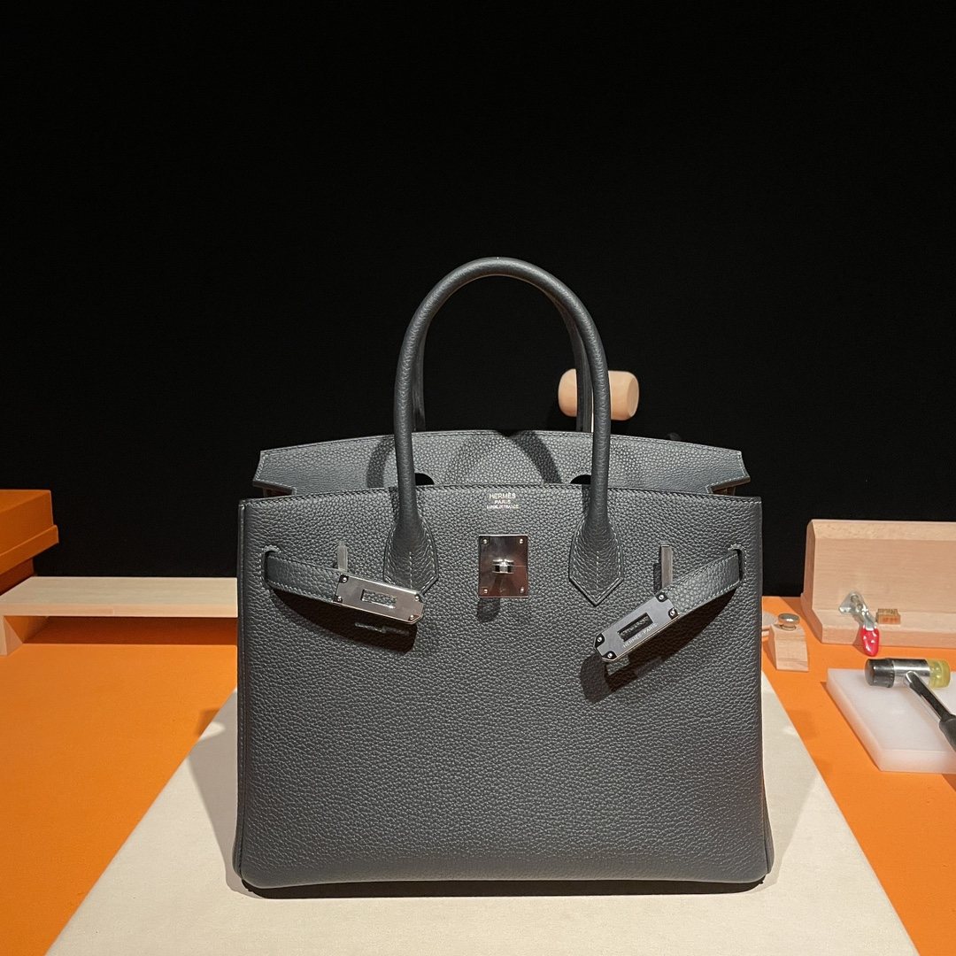 HERMES Birkin 30 Nior Togo Silver-tone Hardware