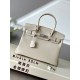 HERMES Birkin 30 Craie Togo Silver-tone Hardware