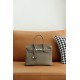 HERMES Birkin 30 Etoupe Togo Silver-tone Hardware