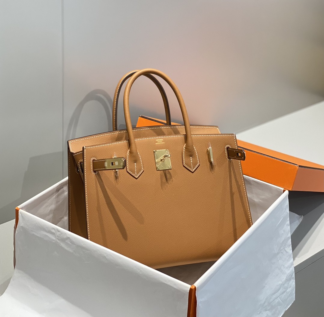 HERMES Birkin 30 Gold Epsom Gold-tone Hardware