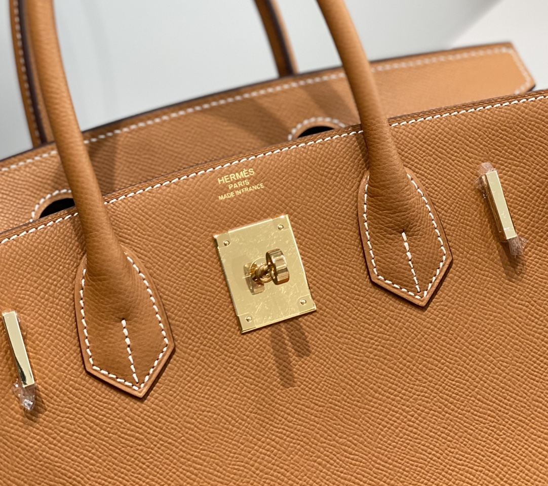 HERMES Birkin 30 Gold Epsom Gold-tone Hardware