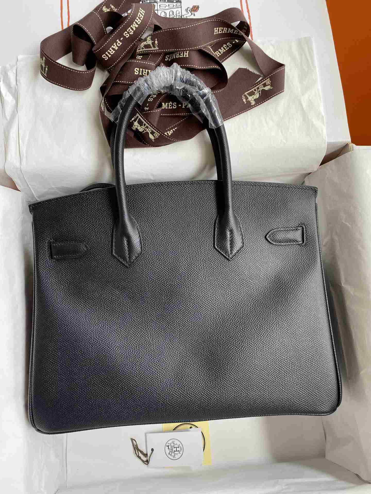 HERMES Birkin 30 Nior Epsom Silver-tone Hardware