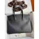 HERMES Birkin 30 Nior Epsom Silver-tone Hardware