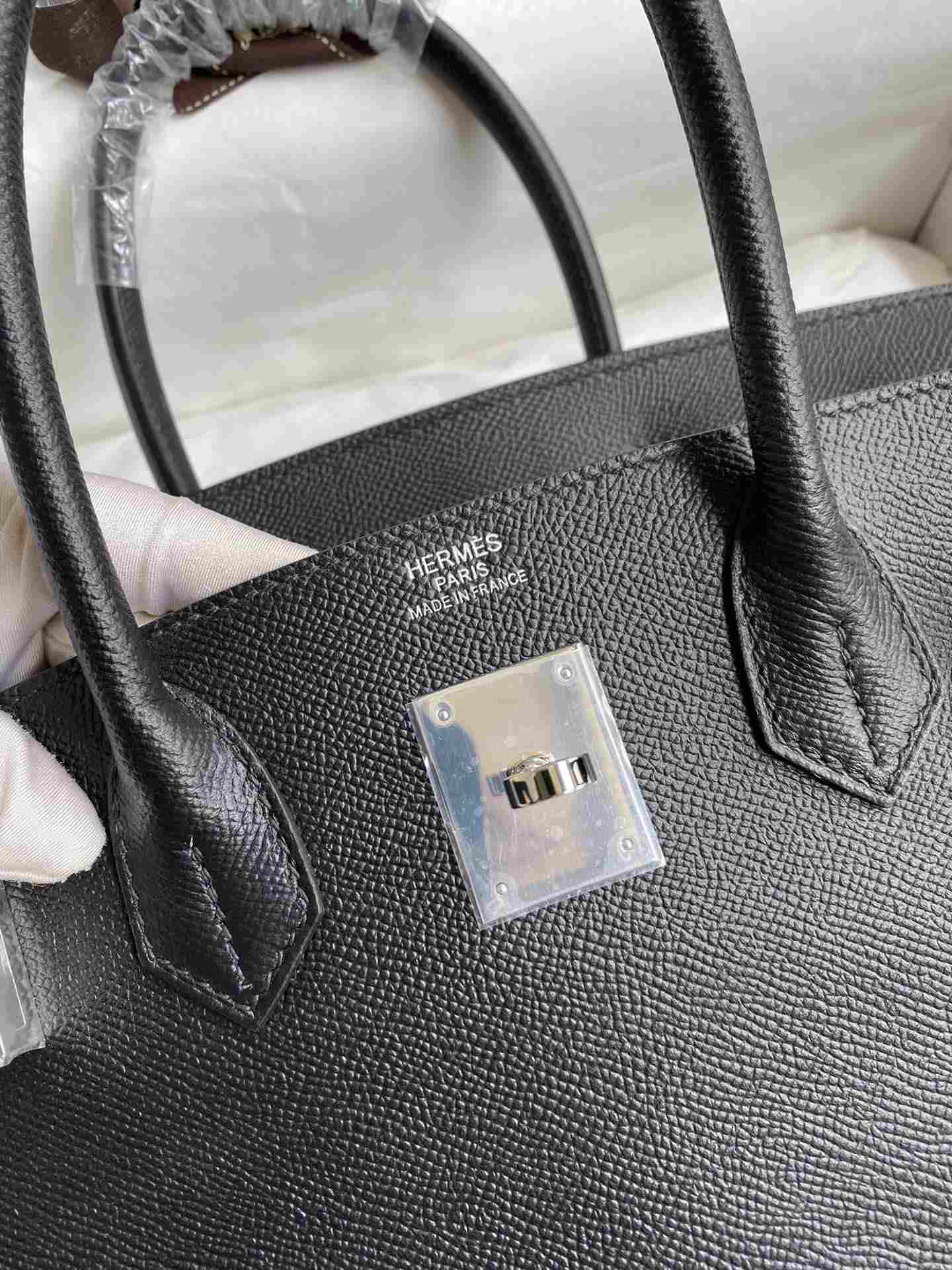 HERMES Birkin 30 Nior Epsom Silver-tone Hardware