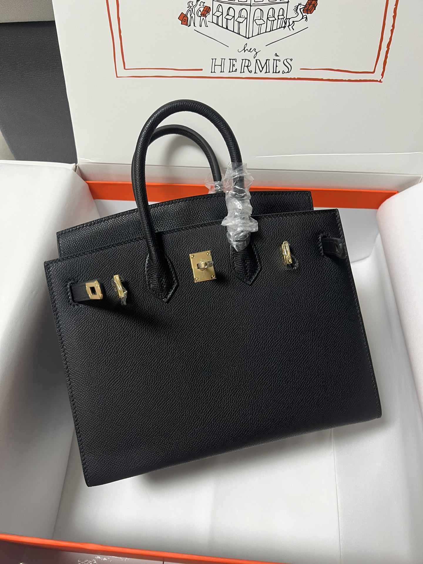 HERMES Birkin 30 Nior Epsom Gold-tone Hardware