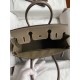 HERMES Birkin 30 Etoupe Epsom Silver-tone Hardware