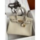 HERMES Birkin 30 Craie Epsom Gold-tone Hardware