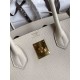 HERMES Birkin 30 Craie Epsom Gold-tone Hardware