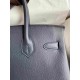 HERMES Birkin 30 Blue Nuit Epsom Gold-tone Hardware