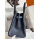 HERMES Birkin 30 Blue Nuit Epsom Gold-tone Hardware