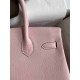 HERMES Birkin 30 Rose Sakura Epsom Silver-tone Hardware