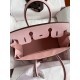 HERMES Birkin 30 Rose Sakura Epsom Silver-tone Hardware