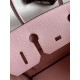 HERMES Birkin 30 Rose Sakura Epsom Silver-tone Hardware