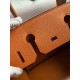 HERMES Birkin 30 Orange Epsom Silver-tone Hardware