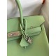 HERMES Birkin 30 Vert Criquet Epsom Gold-tone Hardware