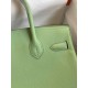 HERMES Birkin 30 Vert Criquet Epsom Gold-tone Hardware