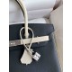 HERMES Birkin 30 Nior&Craie Epsom Silver-tone Hardware