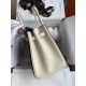 HERMES Birkin 30 Nior&Craie Epsom Silver-tone Hardware