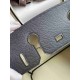 HERMES Birkin 30 Nior&Craie Epsom Silver-tone Hardware