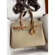 HERMES Birkin 30 Trench&Gold Epsom Gold-tone Hardware