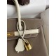 HERMES Birkin 30 Etoupe&Craie Epsom Gold-tone Hardware