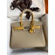 HERMES Birkin 30 Trench&Jaune Ambre Epsom Silver-tone Hardware